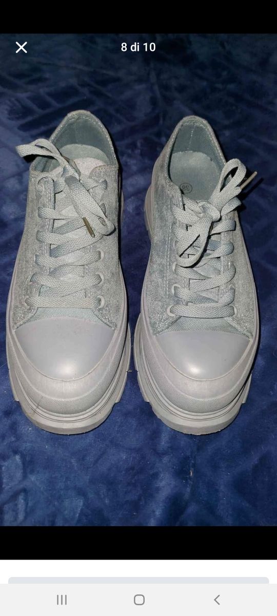 Scarpe cargo turchese/grigio n 38