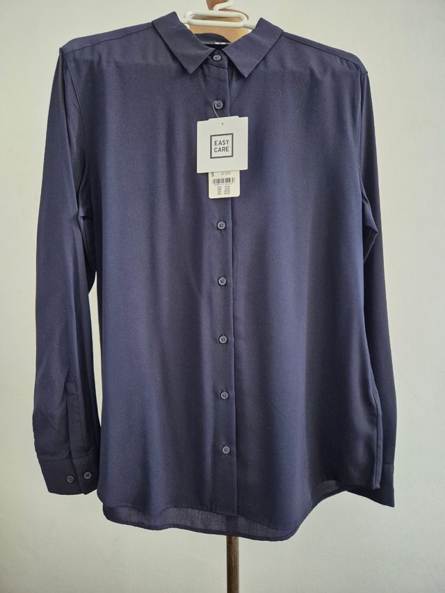 Camisa Azul Marino Uniqlo