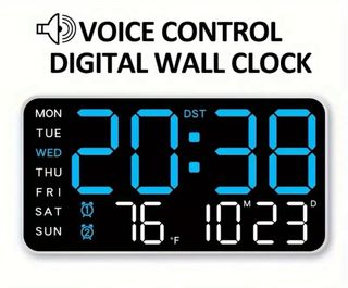 Reloj digital Led graficos color verde