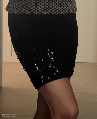 Falda Zara con lentejuelas 