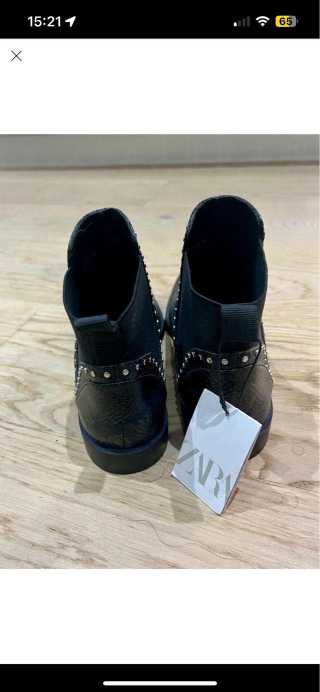 Botines de Zara efecto serpiente