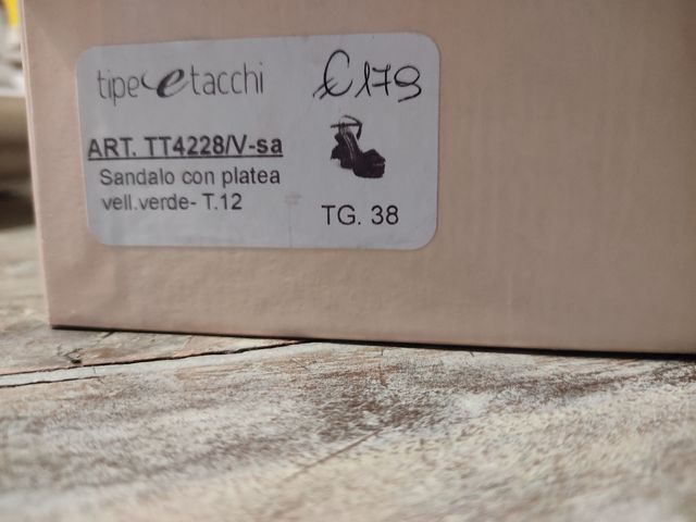 Sandali velluto/pelle "Tipee Tacchi"