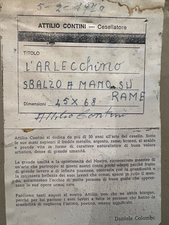 L’ARLECCHINO (attilio contini)