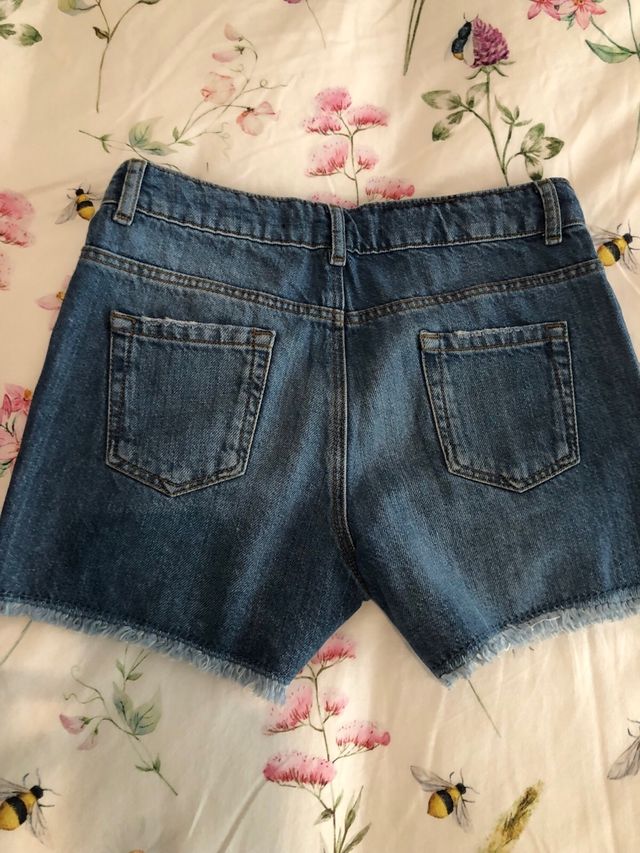 Shorts denim swarosky 10-11 años