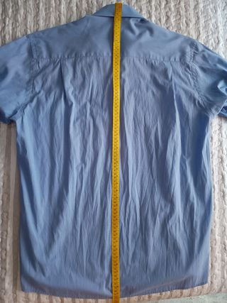 Camisa algodón azul