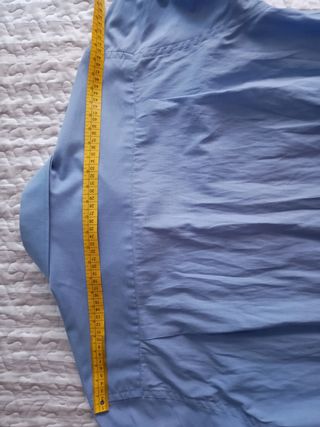 Camisa algodón azul