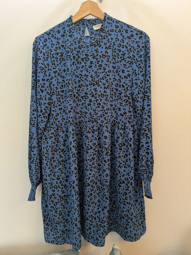 Vestido estampado azul 