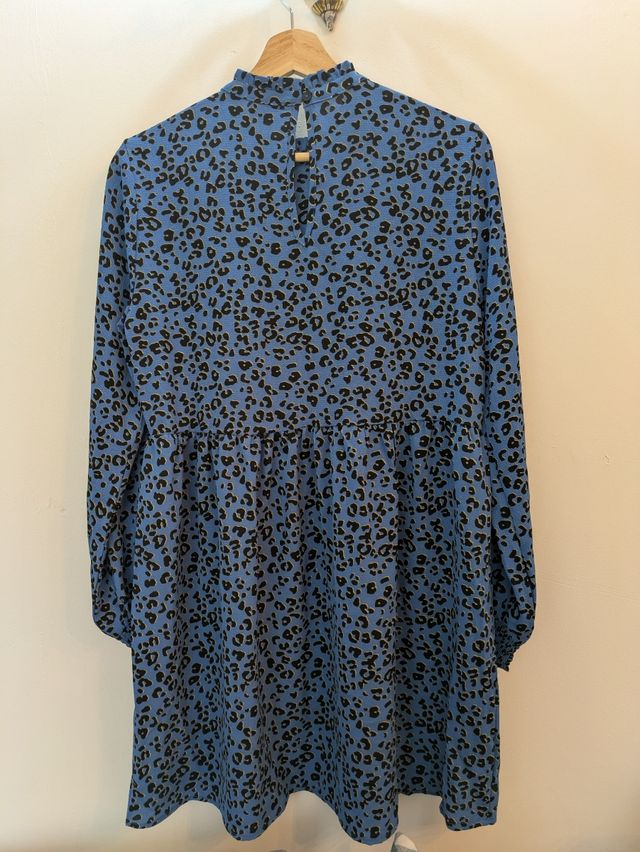 Vestido estampado azul 