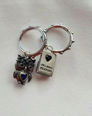 Pendientes Argoolas plata de ley con charms