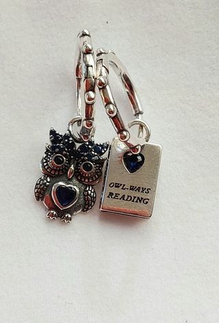 Pendientes Argoolas plata de ley con charms