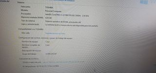 Portátil Toshiba 