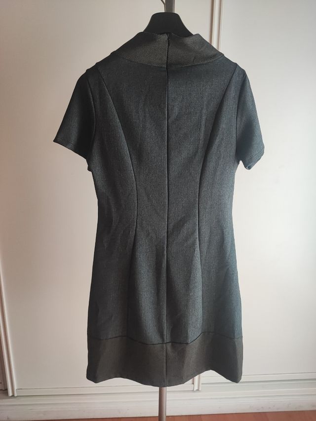 VESTIDO gris estampado nuevo