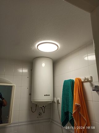 Instalación plafónes, luminarias y venti