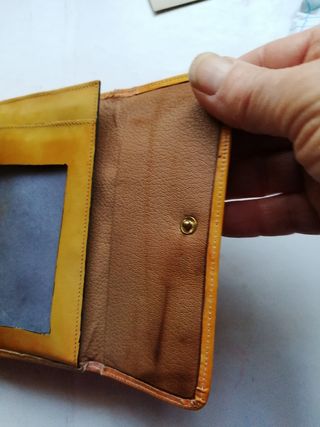 Portafoglio donna vintage in pelle