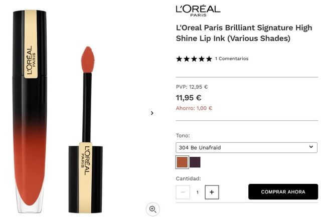 Pintalabios liquido Brillian signature