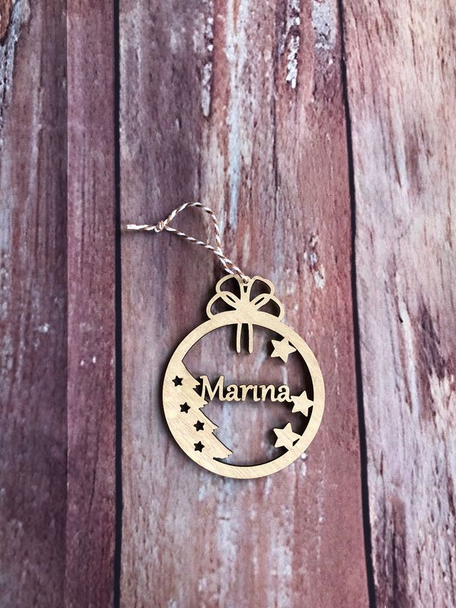 Palla di Natale con nome personalizzato