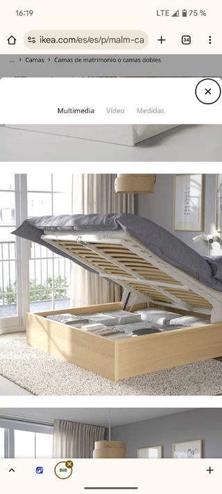 Canapé abatible Malm Ikea