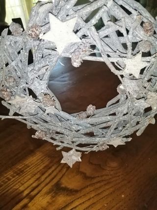 Ghirlanda fuori porta ~shabby chic ~natalizia