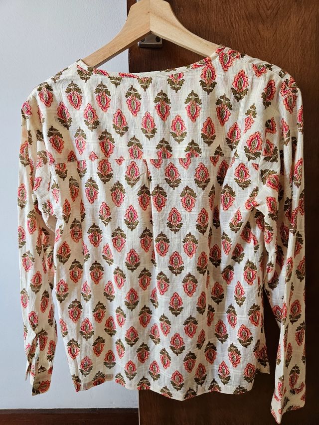 Camisa algodon nueva natura talla S