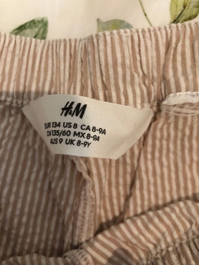 Conjunto pantalon y top 8-9 ños