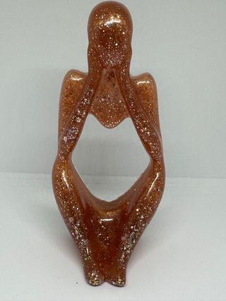 Statuina pensatore handmade in resina