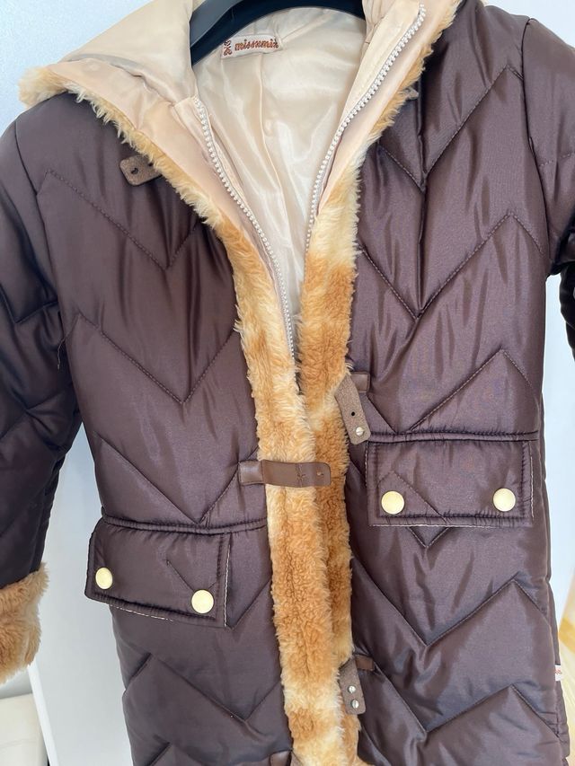 piumino invernale lungo con cappuccio M