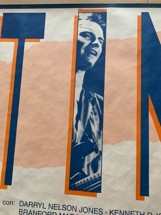 Cartel original concierto Sting Barcelona