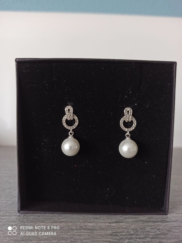 Elegantes pendientes Glass Pearls
