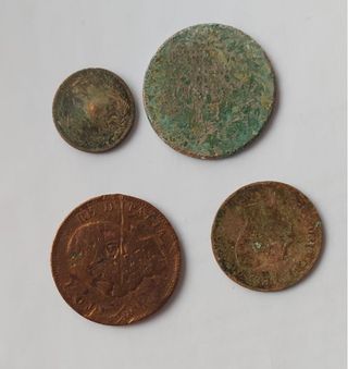Lote de monedas de cobre antiguas