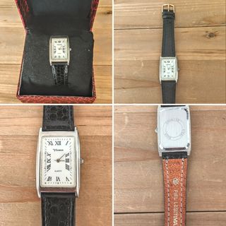 Reloj clásico. Correa de piel