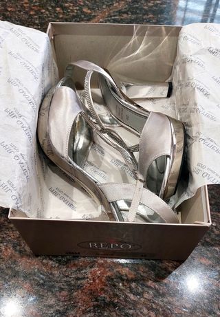 ZAPATOS TACON MUJER CUERO ITALIANO T40