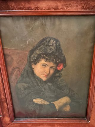 PASTEL ANTIGUO FIRMADO