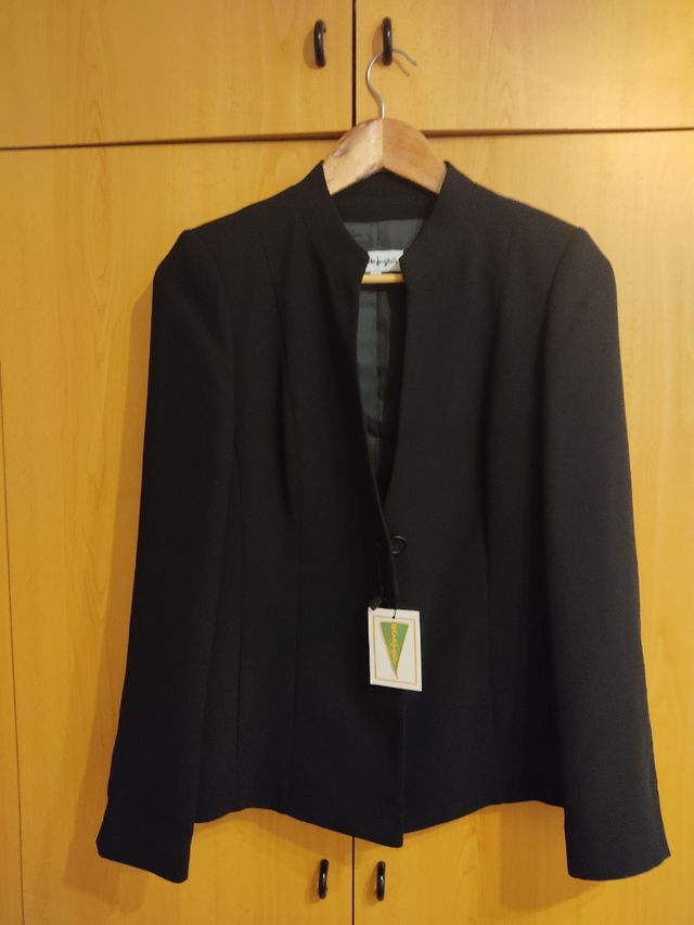 Chaqueta traje negra 38 o 40