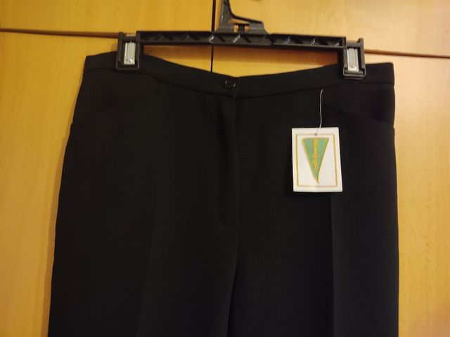 Pantalón traje mujer color negro