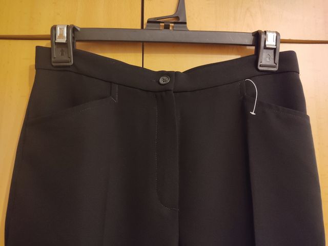Pantalón traje mujer color negro