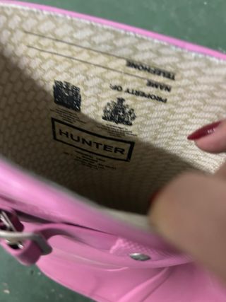 Botas de agua hunter y 2 pares de calcetines