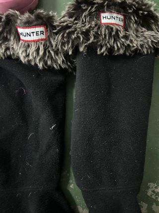 Botas de agua hunter y 2 pares de calcetines