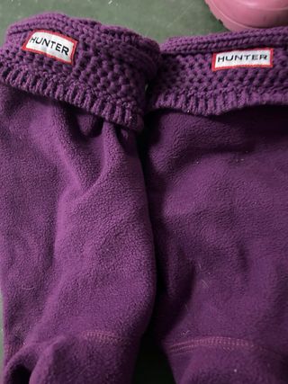 Botas de agua hunter y 2 pares de calcetines