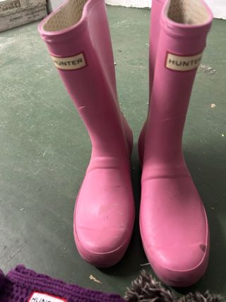 Botas de agua hunter y 2 pares de calcetines