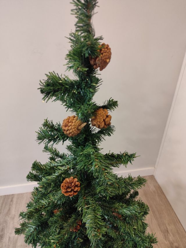 Albero di Natale con pigne 150 cm