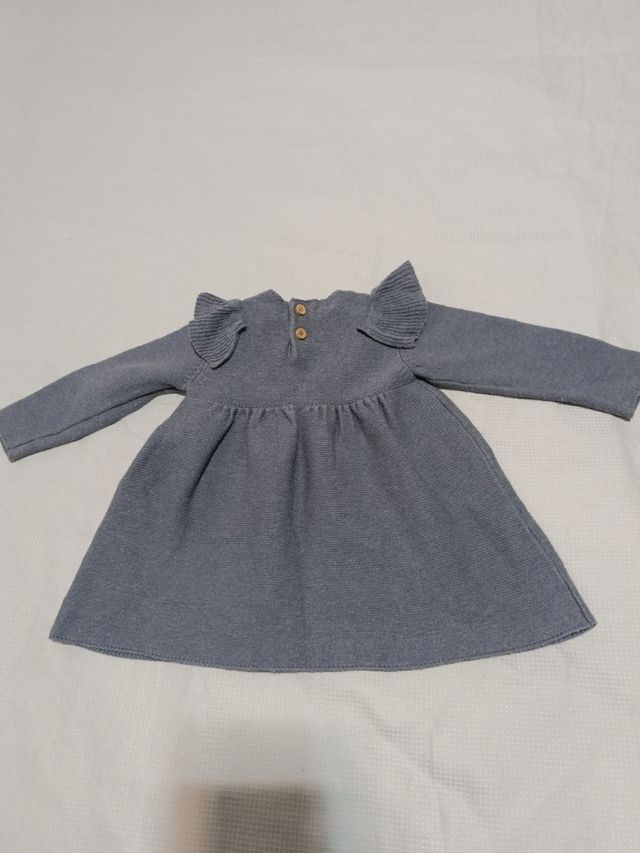 Vestido Gocco gris 9/12M