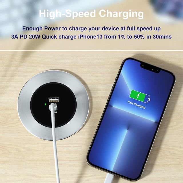 Cargador USB empotrar mesa NUEVO