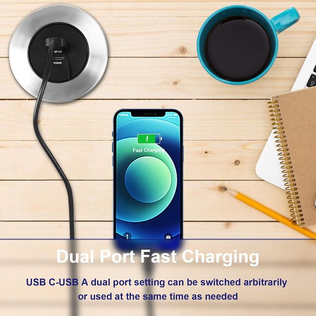 Cargador USB empotrar mesa NUEVO