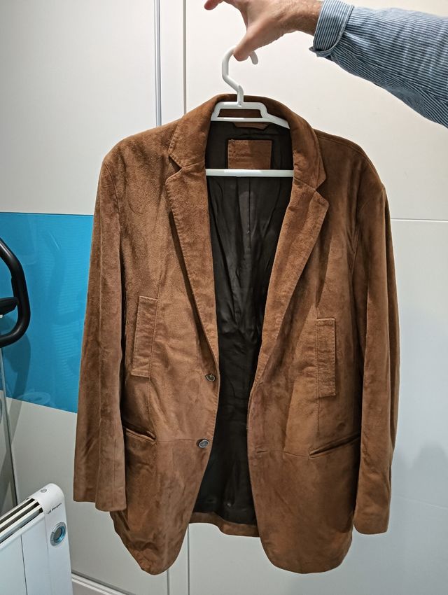 Chaqueta de ante hombre Massimo Dutti