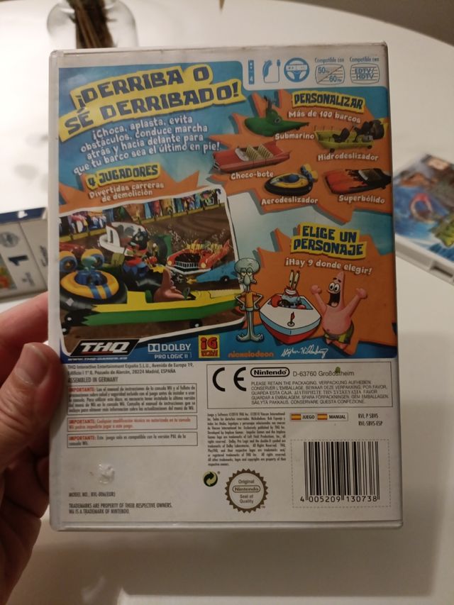 Juego WII Bob Esponja 