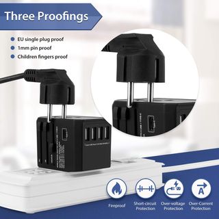 Adaptador de Corriente de Viaje Universal NUEVO