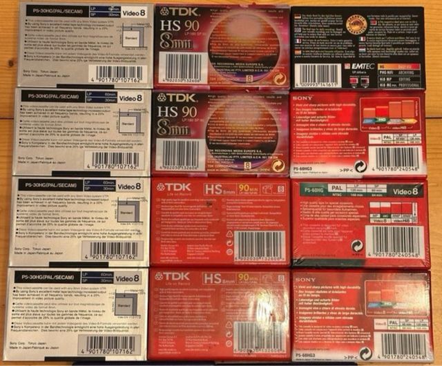 Lotto 12 nastri Video 8