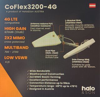 Antena exterior lte 4g