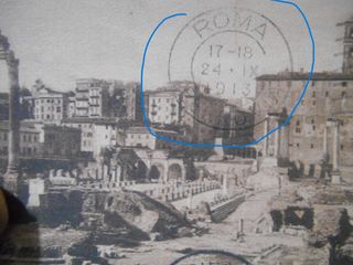 Cartolina saluti da Roma 1913