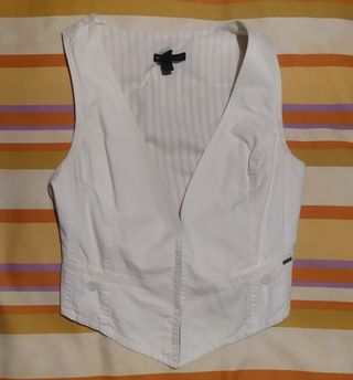Chaleco blanco de mujer